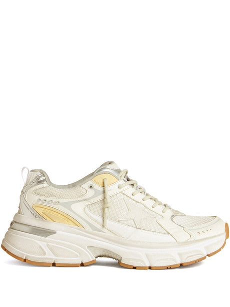 GOLDEN GOOSE Lightstar Leather Net and Suede Upper Sneakers with TPU Star Net Heel - SS25