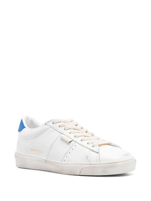 GOLDEN GOOSE Distressed Leather Lace-Up Sneakers for Men