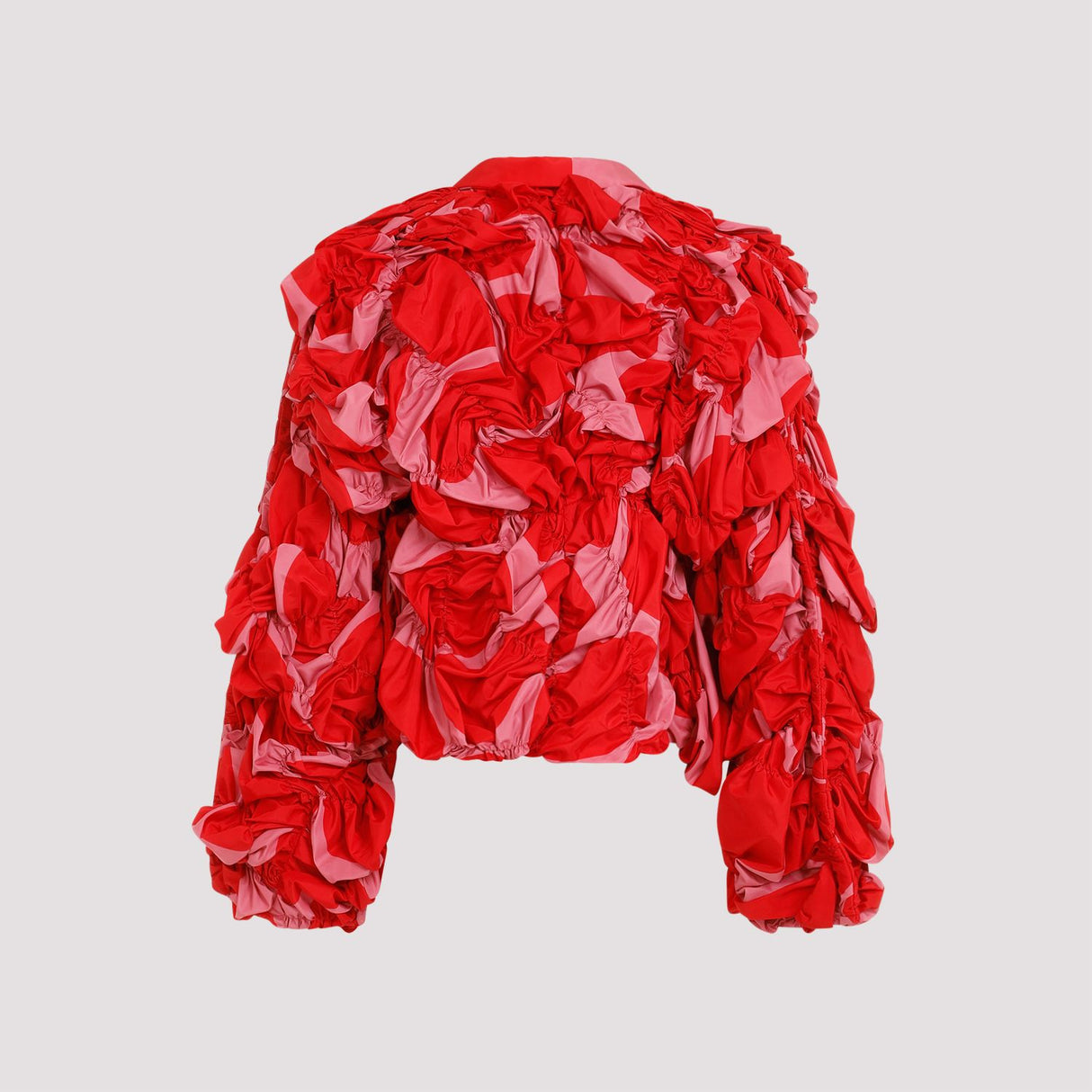 COMME DES GARÇONS Floral Appliqué Red Jacket