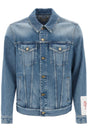 GOLDEN GOOSE Blue Distressed Denim Jacket for Men from The Journey Collection