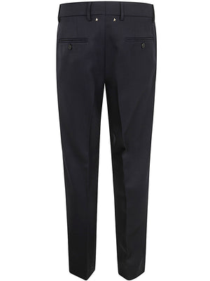 GOLDEN GOOSE Milan Compact Gabardine Wool Pants for Men - Fall Collection