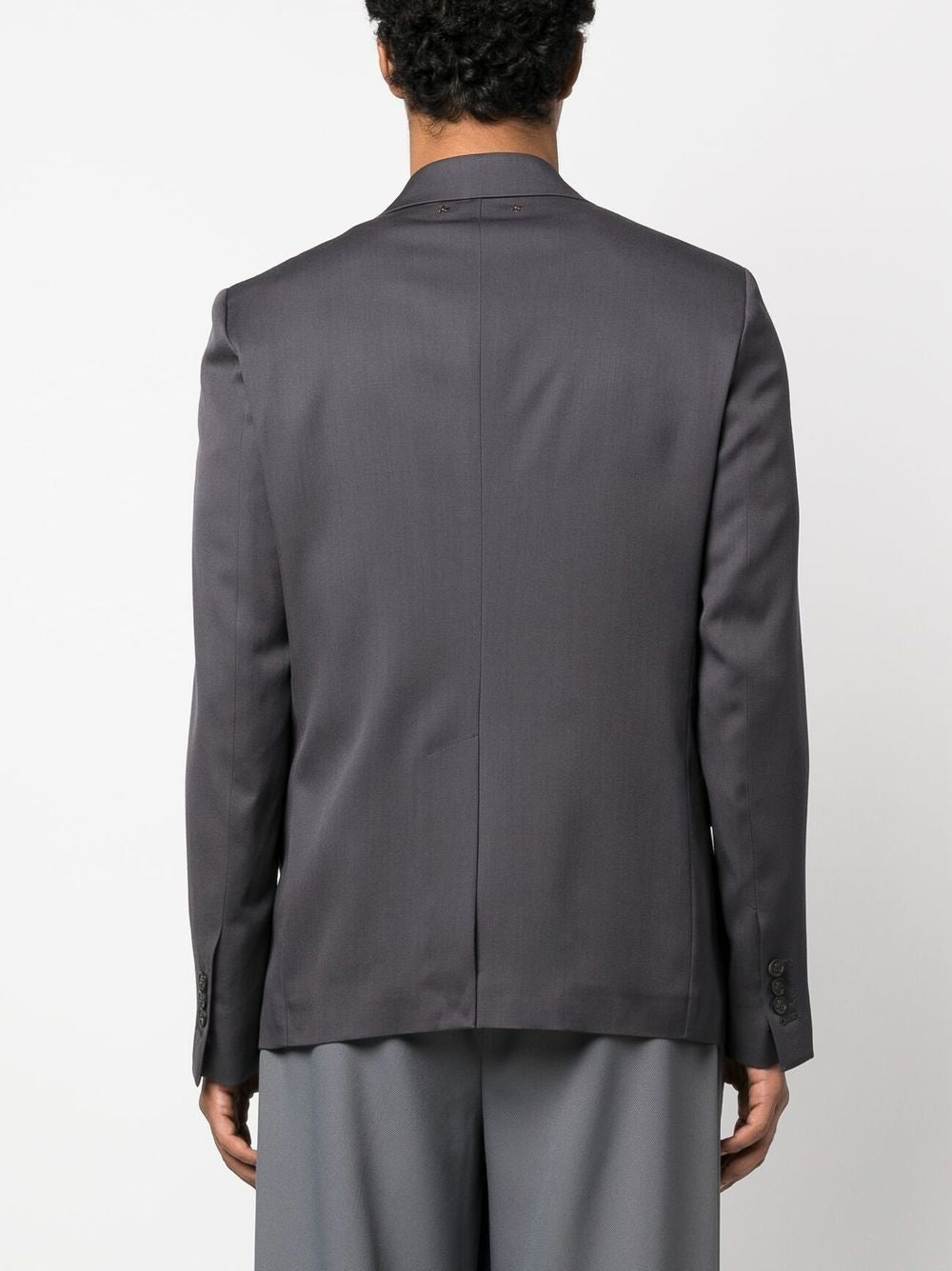 GOLDEN GOOSE Single-Breasted Gray Wool Coat for Men from SS23 Collection