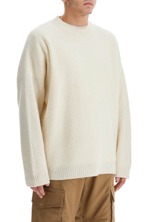 GOLDEN GOOSE Ribbed Wool Pullover Sweater - Boxy Fit