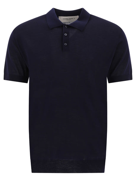 GOLDEN GOOSE Men's Classic Polo Shirt in Premium Fabric