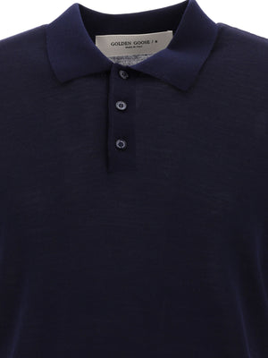 GOLDEN GOOSE Men's Classic Polo Shirt in Premium Fabric