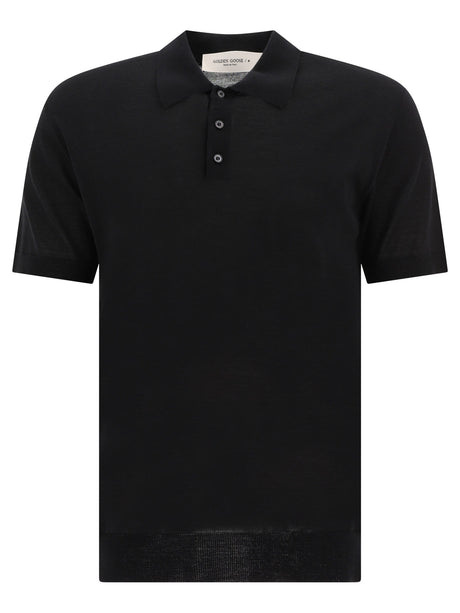 GOLDEN GOOSE Men's Regular Fit Polo Shirt - 75 cm Length