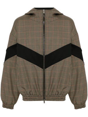 GOLDEN GOOSE Classic Men’s Stylish Windbreaker with Dogtooth Pattern