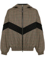 GOLDEN GOOSE Classic Men’s Stylish Windbreaker with Dogtooth Pattern