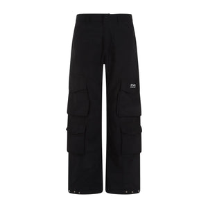 GOLDEN GOOSE Men's Ripstop Cargo Pants in Black