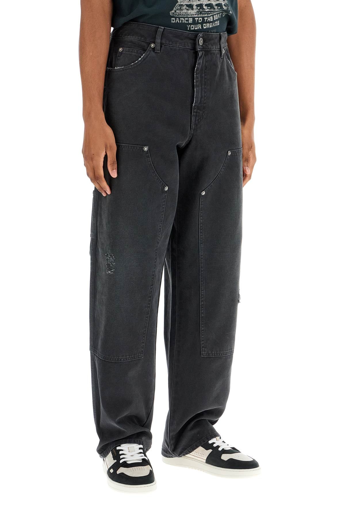 GOLDEN GOOSE Avant-Garde Painter Pants - High Waist Loose Fit