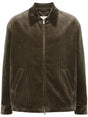 GOLDEN GOOSE Oversized Olive Green Corduroy Jacket for Men