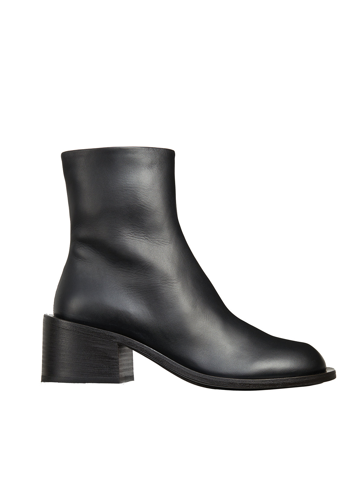 MARSELL Sleek and Stylish Black Leather Boots for Women