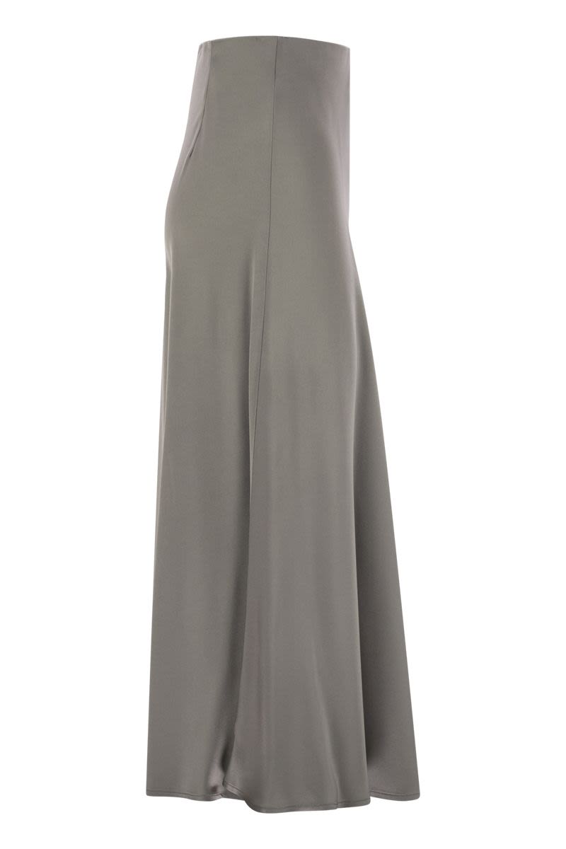 HERNO Elegant Satin Glow Long Skirt