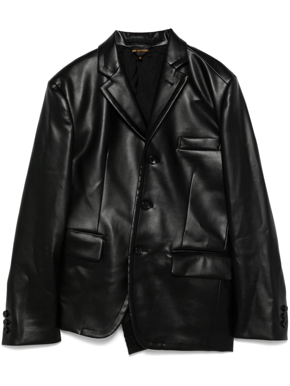 COMME DES GARÇONS Asymmetric Faux Leather Jacket