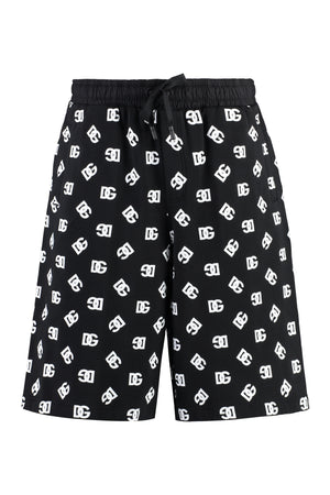 DOLCE & GABBANA Quần short cotton Bermuda - Màu đen