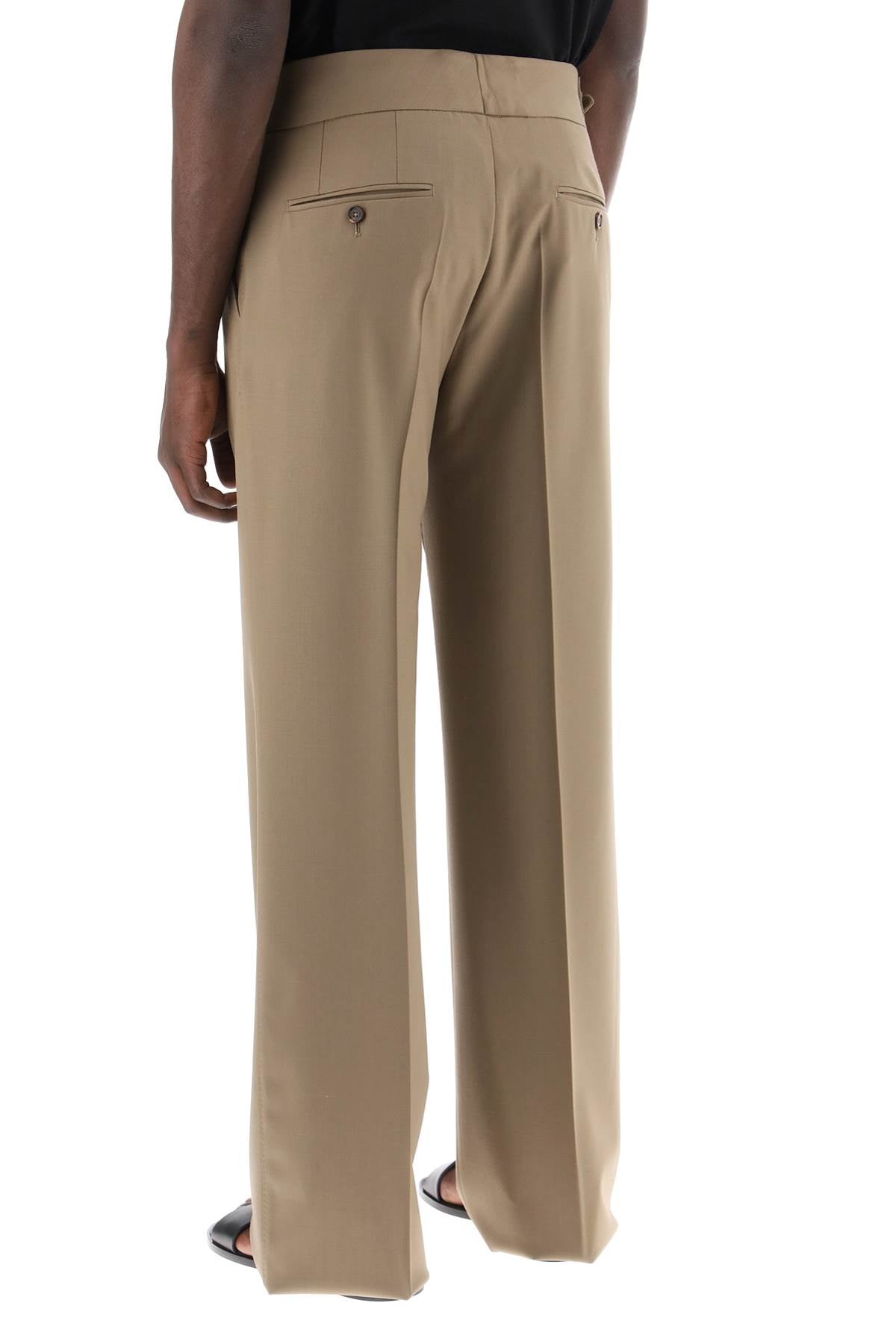 DOLCE & GABBANA Tailored Stretch Trousers in Bi-Stretch Fabric