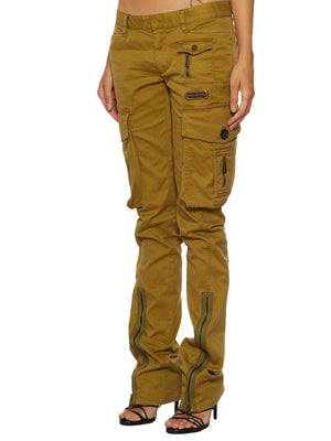 DSQUARED2 Trendy Beige Cargo Trousers for Women | Fall/Winter '23 Collection