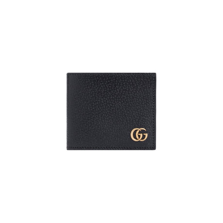 GUCCI Luxury Leather Wallet with Gold-tone Logo