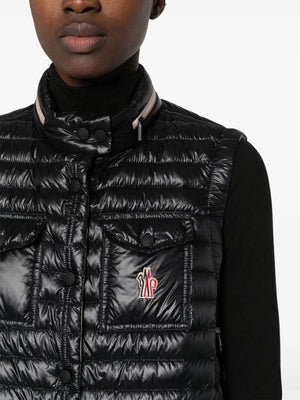 MONCLER Black Down Vest for Women - SS24 Collection