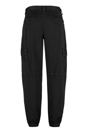 DOLCE & GABBANA Men's Black Cargo Trousers from the SS23 Collection