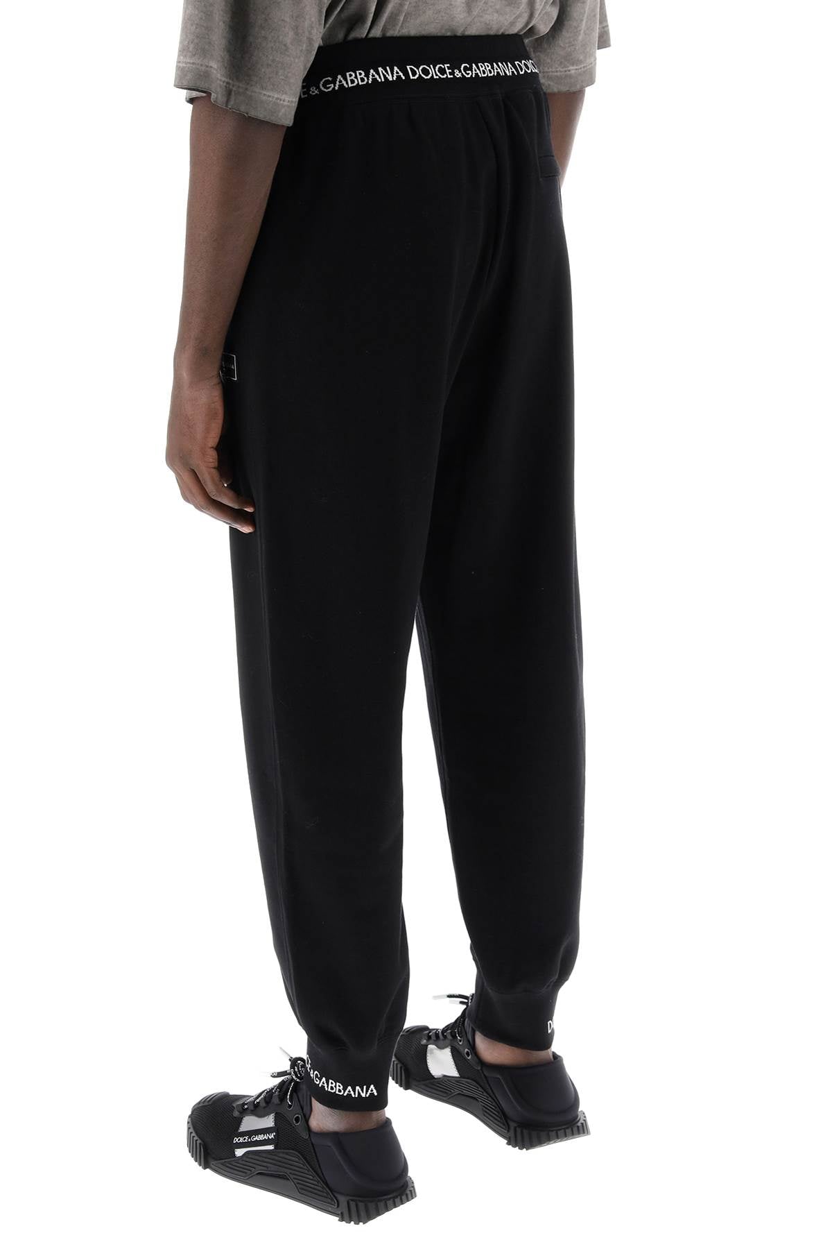 DOLCE & GABBANA Black T-Shirt Sweatpants for Men - SS24 Collection