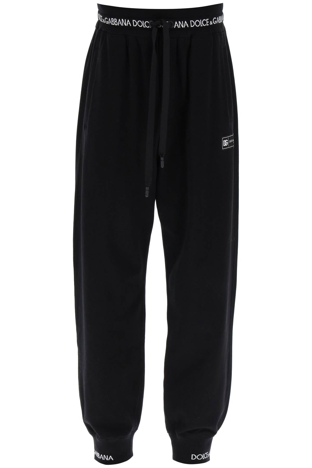 DOLCE & GABBANA Black T-Shirt Sweatpants for Men - SS24 Collection