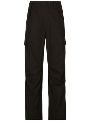 DOLCE & GABBANA Men's Black Straight Pants for the 23FW Season