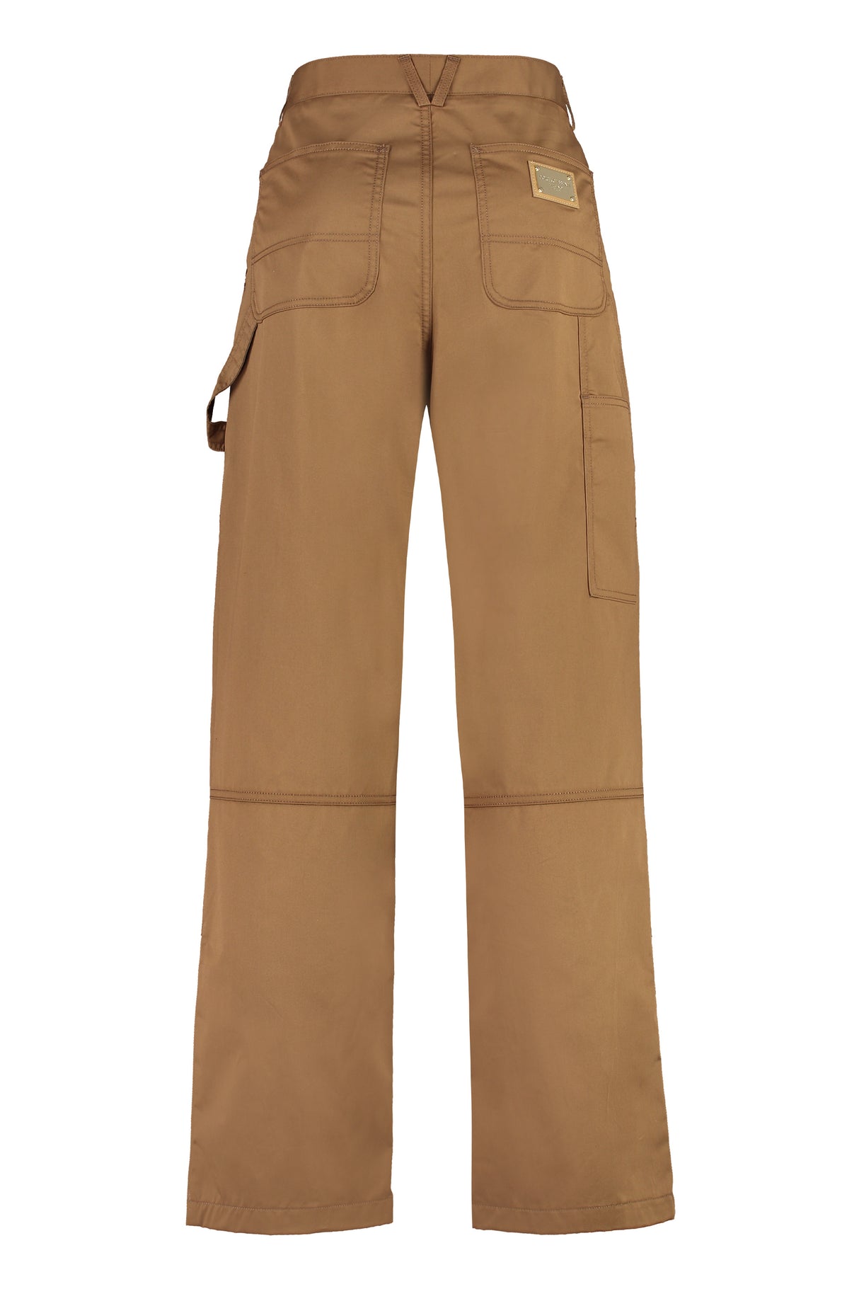 DOLCE & GABBANA Men's Stretch Cotton Trousers in Brown for FW23