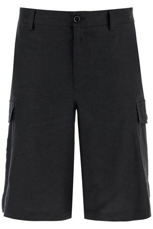 DOLCE & GABBANA Linen Cargo Bermuda Shorts for Men