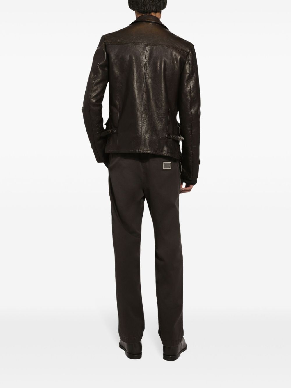 DOLCE & GABBANA Tailored Cotton Trousers for Men