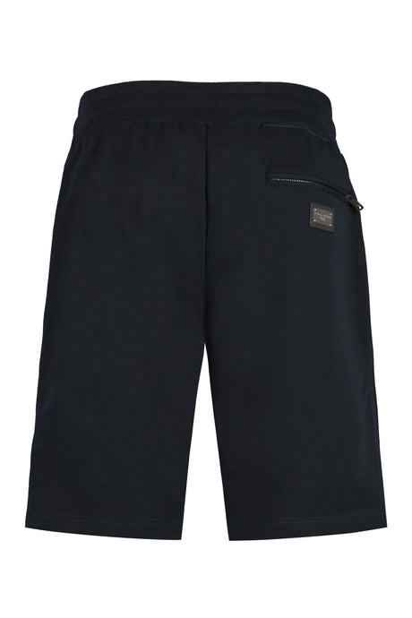 DOLCE & GABBANA Men's Navy Cotton Bermuda Shorts