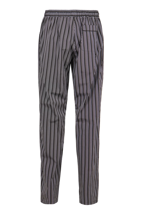 DOLCE & GABBANA Striped Cotton Pajama Pants for Men - FW24