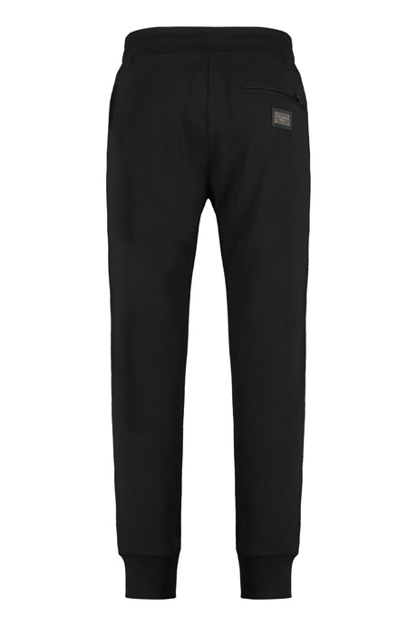 DOLCE & GABBANA Logo Print Adjustable Sweatpants for Men