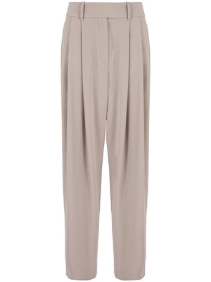 GIORGIO ARMANI Elegantly Tailored Double Pence Pants for Women