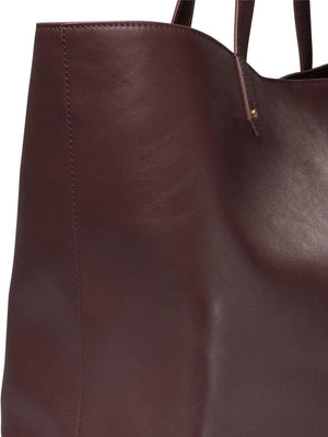 GOLDEN GOOSE Pasadena Large Leather Tote in Bordeaux