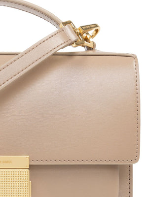 GOLDEN GOOSE Cappuccino Luxe Leather Mini Handbag