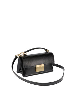 GOLDEN GOOSE Black Venezia Small Leather Handbag for Women FW24