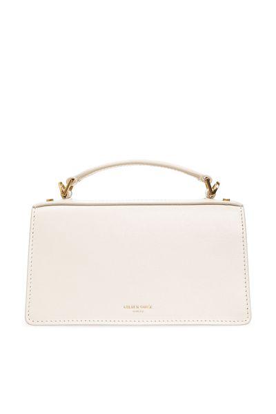 GOLDEN GOOSE Chic Mini Venezia Leather Handbag in White