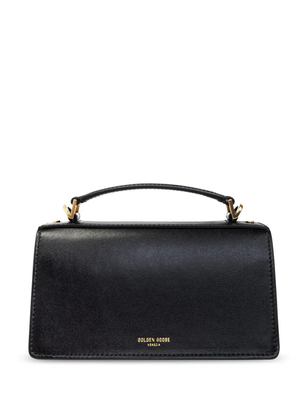 GOLDEN GOOSE Small Venezia Black Leather Tote