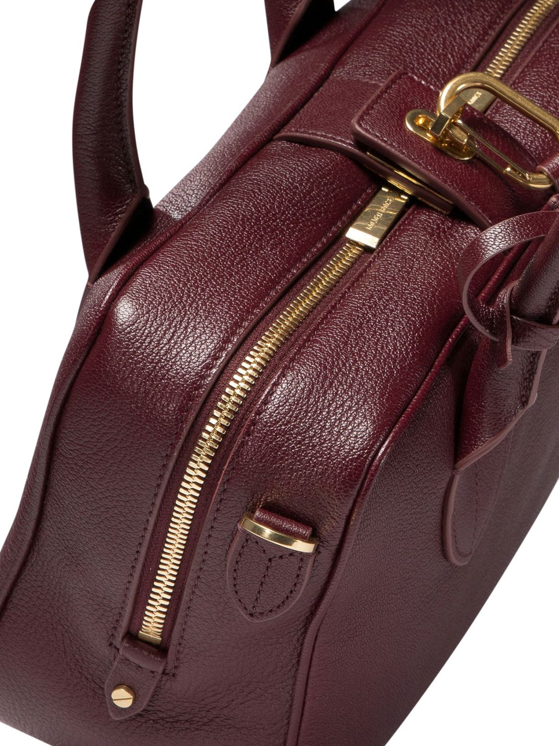 GOLDEN GOOSE Vita Mini Bordeaux Leather Handbag