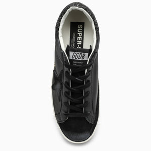 GOLDEN GOOSE Superstar Black Rhinestone Low Trainers