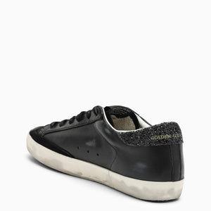 GOLDEN GOOSE Superstar Black Rhinestone Low Trainers