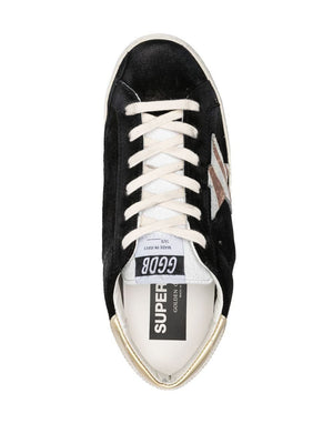 GOLDEN GOOSE Black and White High Frequen Sneakers for Women