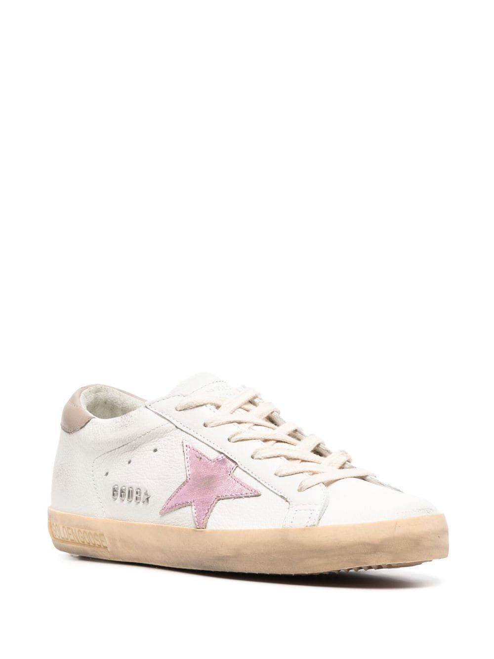 GOLDEN GOOSE Genuine Calf Leather Superstar Sneakers for Women - FW23 Collection