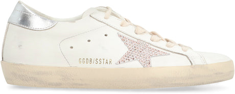 GOLDEN GOOSE Luxury Superstar Sneakers - White/Silver/Platinum