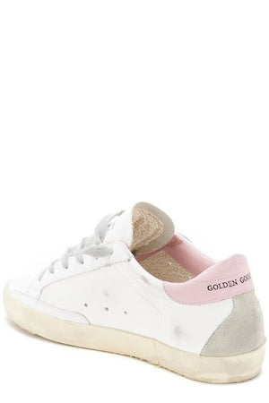 GOLDEN GOOSE Effortlessly Cool: Distressed Canvas Sneakers for Fashion-Forward Women