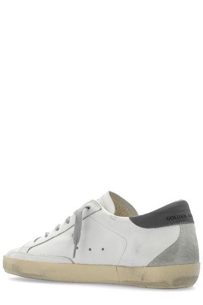 GOLDEN GOOSE Super-Star Distressed Leather Sneakers