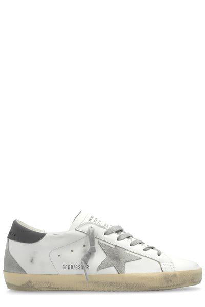 GOLDEN GOOSE Super-Star Distressed Leather Sneakers