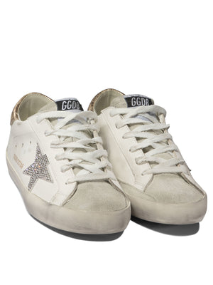 GOLDEN GOOSE Elegant Sparkle Sneakers with Crystal Star