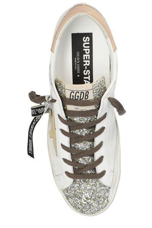 GOLDEN GOOSE Platinum Glitz Superstar Sneakers